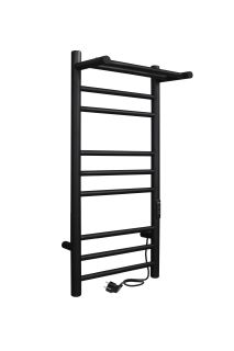 Полотенцесушитель электрический Indigo Line Trinity LСLTE70-30PBRRt с полкой 70x30 см чёрный муар